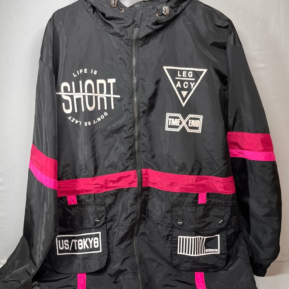 Legacy Black and Pink‎ Windbreaker Jacket